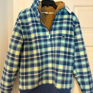 The black dog plaid pull over